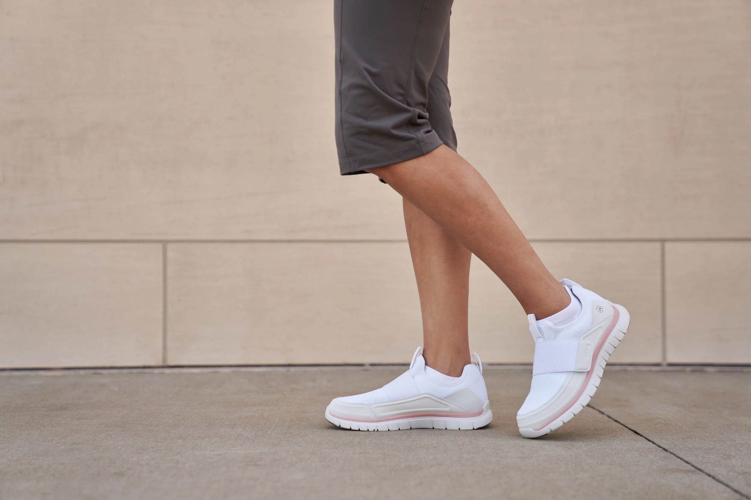 White diabetic sneakers