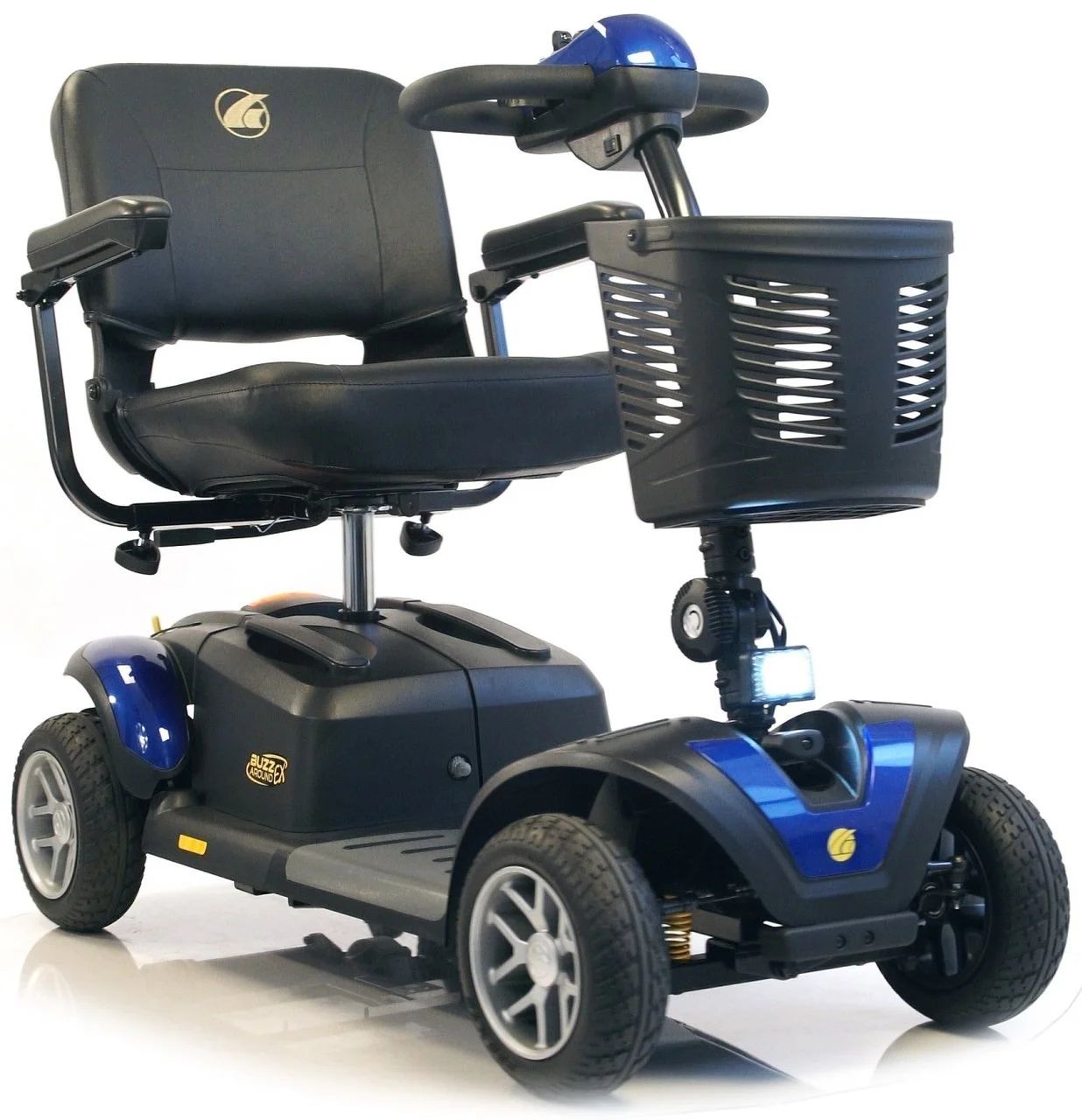 Four-wheeled electric mobility scooter