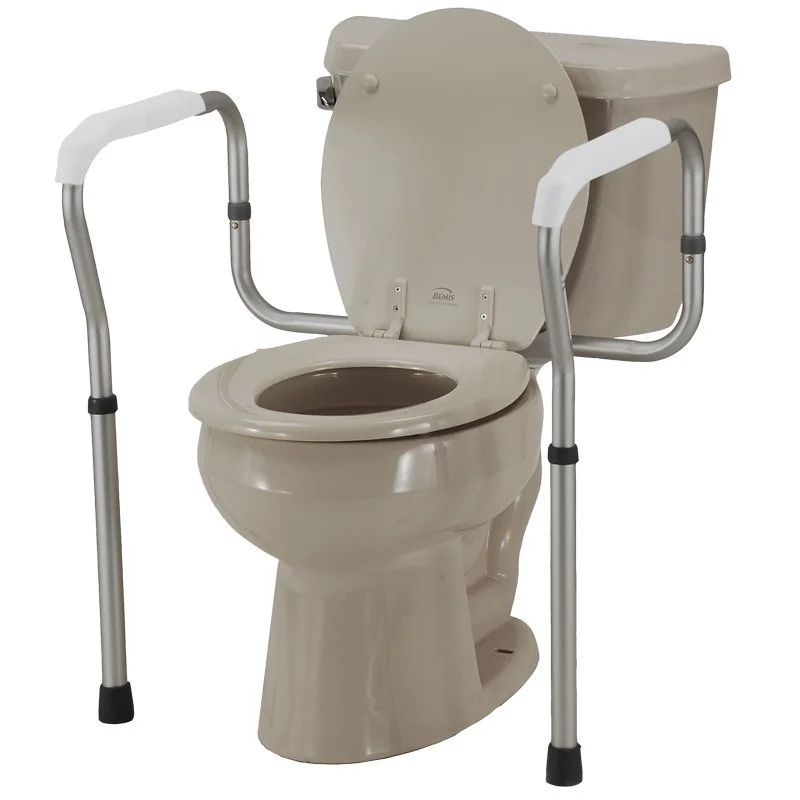 Toilet safety frame