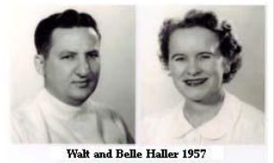 Portraits of Walt and Belle Haller, 1957
